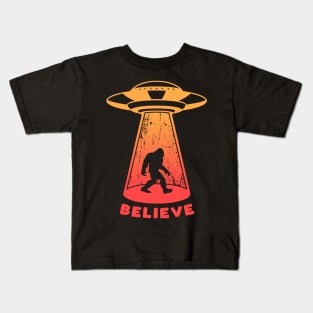 Believe Bigfoot Kids T-Shirt